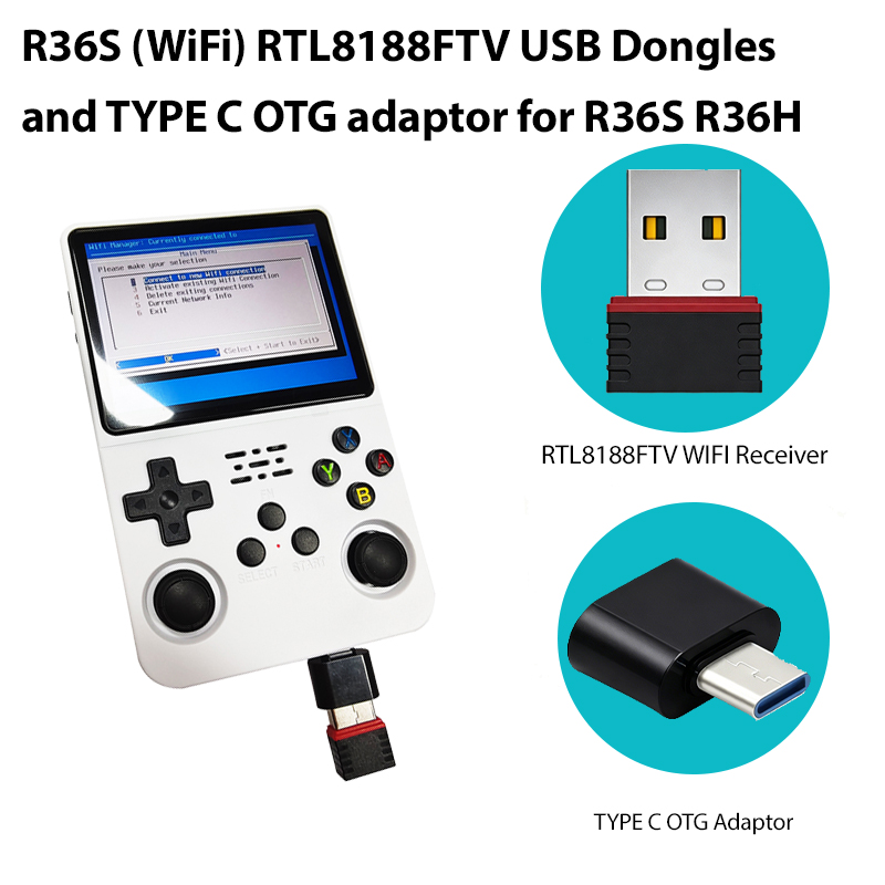 Retro Gaming Handheld 2026 - دونجل USB طراز RTL8188FTV (واي فاي)