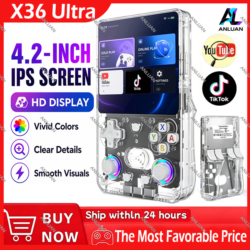 Retro Gaming Images - جهاز ألعاب محمول X36 Ultra All-In-One
