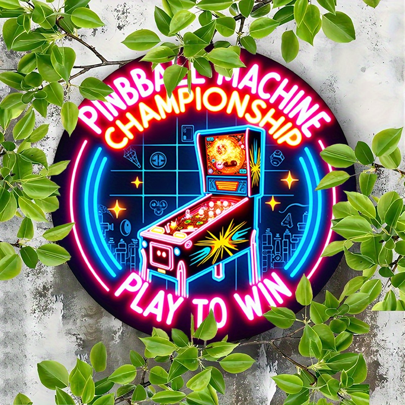 Retro Gaming Event - الزينة الدائرية بتصميم بطولة البينبول -