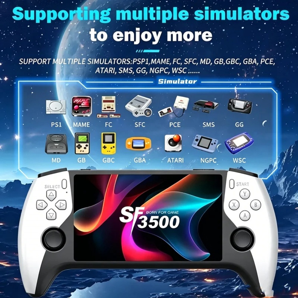 Retro Gaming Download - جهاز ألعاب محمول SF3500 بشاشة 5