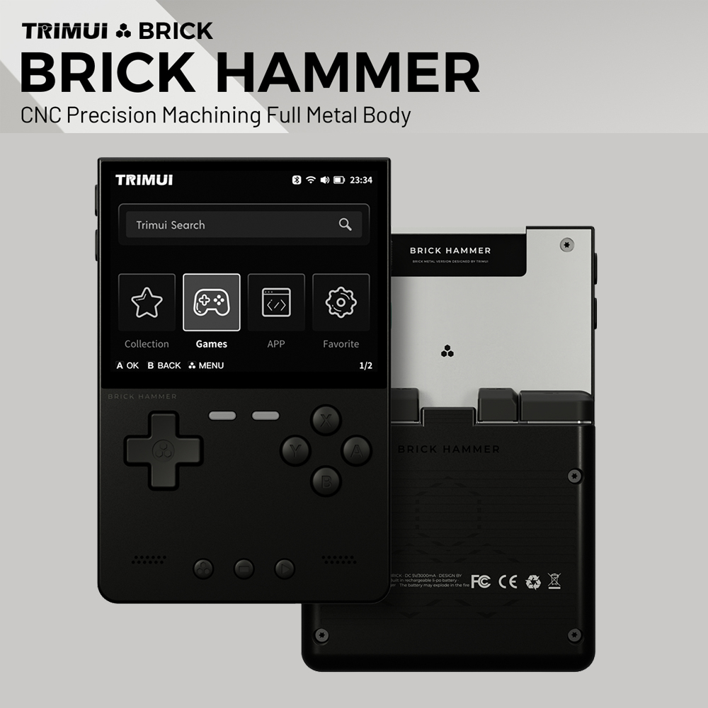 Retro Gaming Kiosk - جهاز ألعاب محمول Trimui Brick Hammer