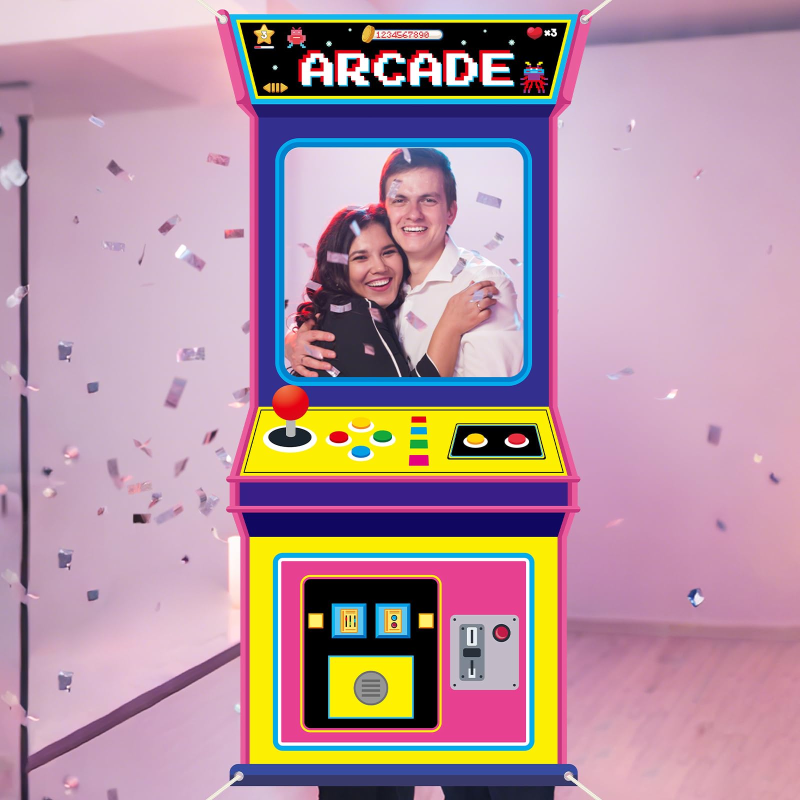 خلفية تصوير قماشية بتصميم ألعا - مراجعة Retro Gaming Event وسعره