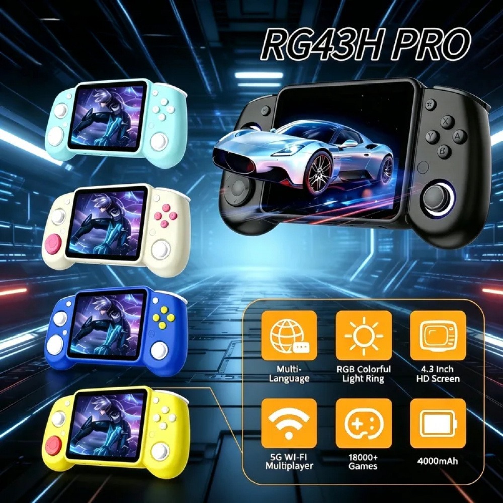 جهاز ألعاب محمول ريترو RG43H P - مراجعة Retro Gaming System وسعره