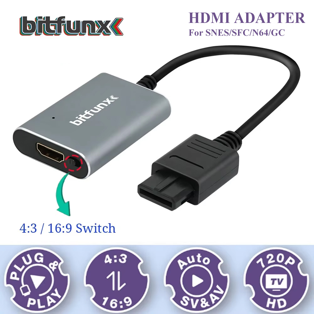 محول فيديو Bitfunx 720P Svideo - مراجعة Retro Gaming Kiosk وسعره