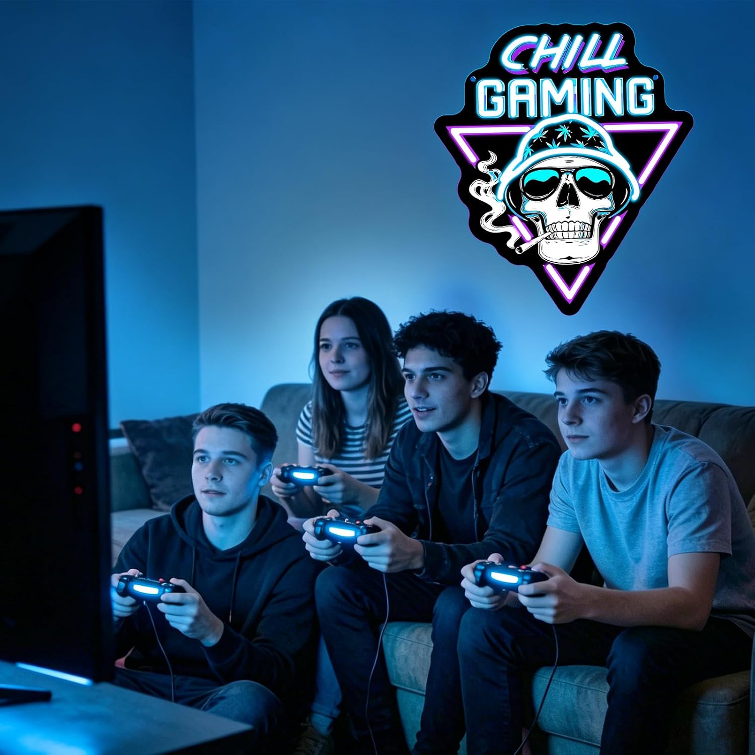    لافتة نيون LED على شكل جمج - مراجعة Retro Gaming Bar وسعره