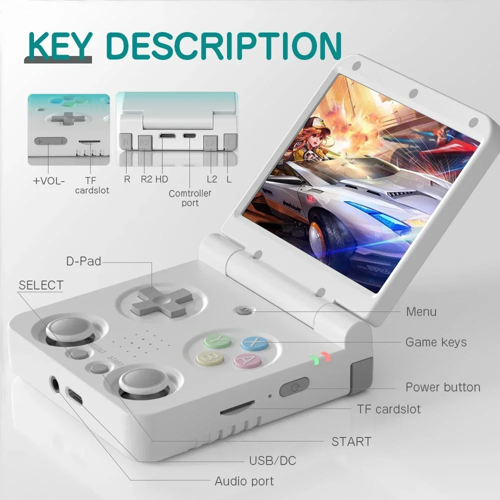 جهاز ألعاب محمول MIYOO Flip V2 - مراجعة Retro Gaming On Linux وسعره