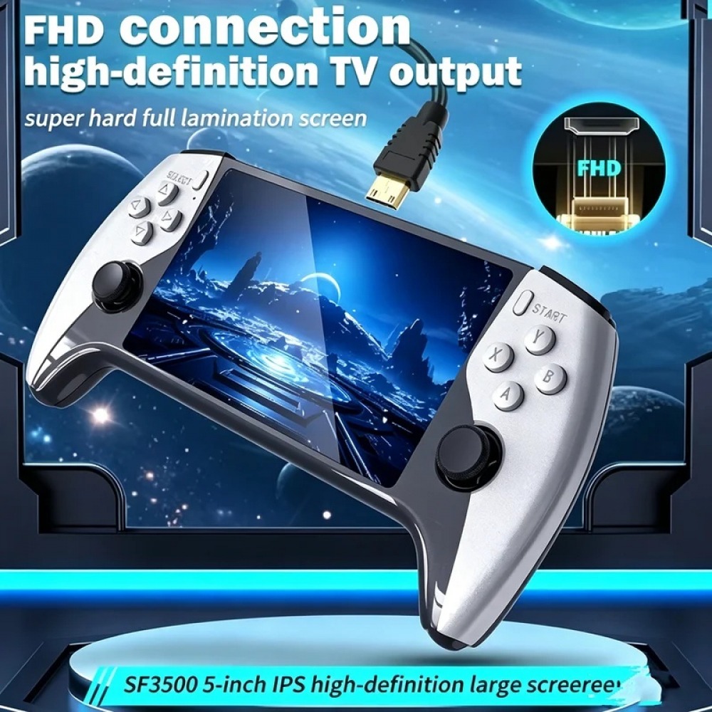 جهاز ألعاب محمول SF3500 بشاشة  - مراجعة Retro Gaming Download وسعره